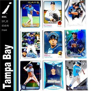 Tampa Bay Rays 9 Card Lot - BSBL [27_2]